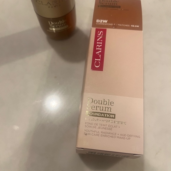 Clarins Other - Clarins Double Serum Foundation in Gold and Cream